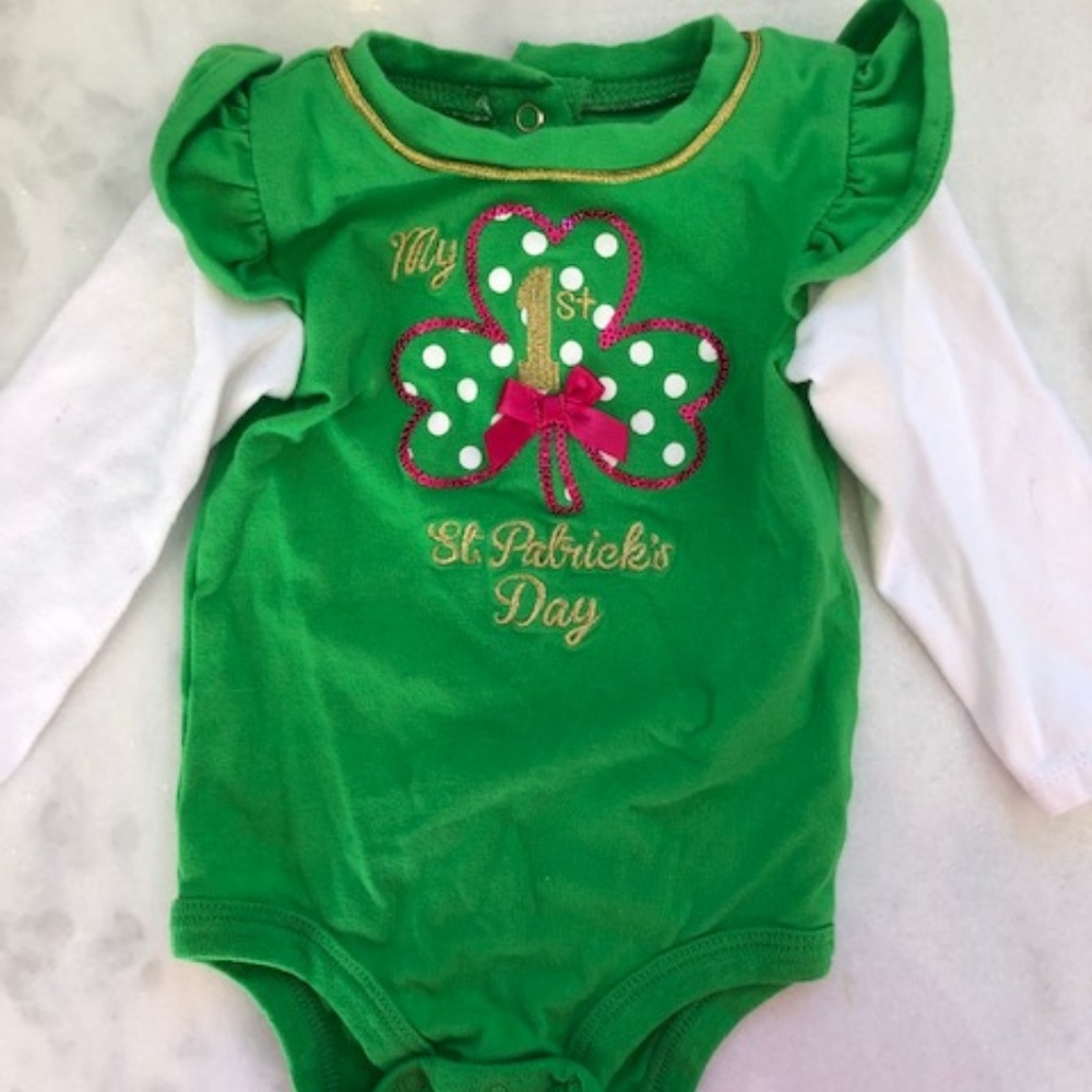 St. Patricks Day outfit 0-3M